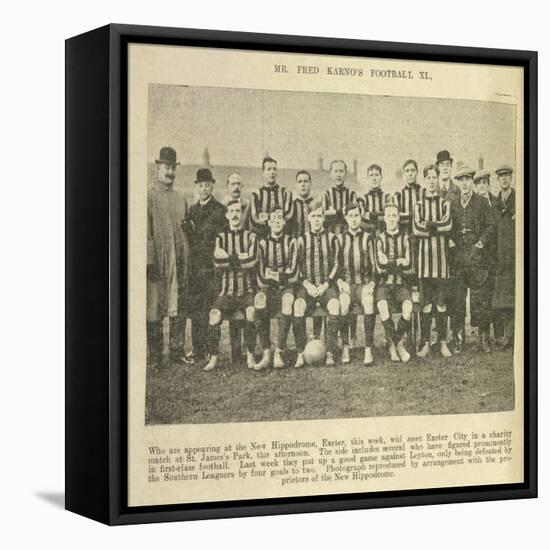 Mr Fred Karno's Football XI-null-Framed Stretched Canvas