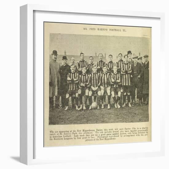 Mr Fred Karno's Football XI-null-Framed Giclee Print