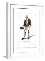 Mr Gattie as Monsieur Morbleu in Monsieur Tonson, 1822-R Cooper-Framed Giclee Print