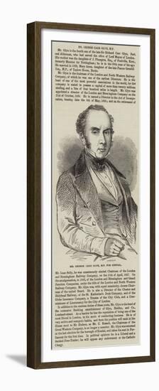 Mr George Carr Glyn, MP for Kendal-null-Framed Premium Giclee Print