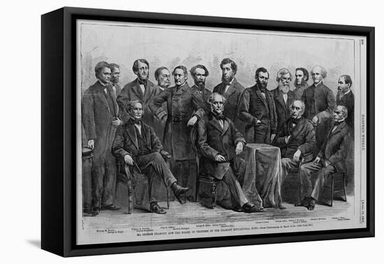 Mr. George Peabody and the Board of Trustees of the Peabody Educational Fund. from Photograph by Br-null-Framed Stretched Canvas