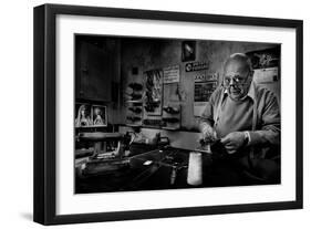 Mr. Giovanni, the Tailor.-Antonio Grambone-Framed Photographic Print