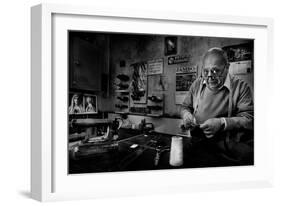 Mr. Giovanni, the Tailor.-Antonio Grambone-Framed Photographic Print