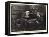 Mr Gladstone at Hawarden, Playing a Game of Backgammon with His Son, the Reverend Stephen Gladstone-Sydney Prior Hall-Framed Stretched Canvas