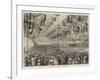 Mr Gladstone at Leeds, Great Meeting in the Cloth-Hall-null-Framed Giclee Print