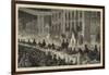 Mr Gladstone at Leeds, the Torchlight Reception-null-Framed Giclee Print