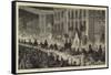 Mr Gladstone at Leeds, the Torchlight Reception-null-Framed Stretched Canvas