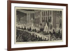 Mr Gladstone at Leeds, the Torchlight Reception-null-Framed Giclee Print