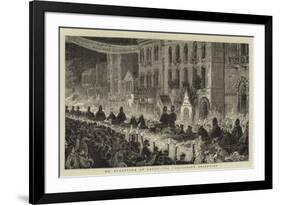 Mr Gladstone at Leeds, the Torchlight Reception-null-Framed Giclee Print