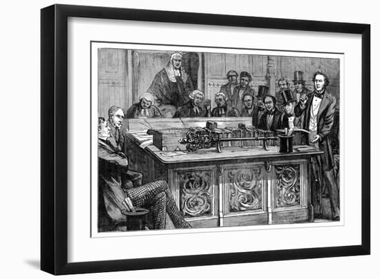 Mr Gladstone Attacking Mr Disraeli's First Budget, 1852-null-Framed Giclee Print