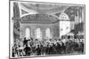 Mr Gladstone Delivering His Address as Lord Rector of Edinburgh University, 1859-1865-null-Mounted Giclee Print