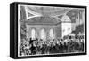 Mr Gladstone Delivering His Address as Lord Rector of Edinburgh University, 1859-1865-null-Framed Stretched Canvas