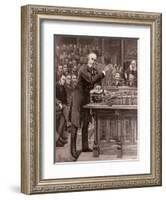 Mr. Gladstone: His Scheme For the Government of Ireland, The Illustrated London News, 1886-null-Framed Giclee Print