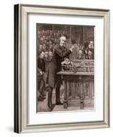 Mr. Gladstone: His Scheme For the Government of Ireland, The Illustrated London News, 1886-null-Framed Giclee Print