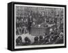 Mr Gladstone Introducing the Home Rule Bill, 8 April 1886-null-Framed Stretched Canvas