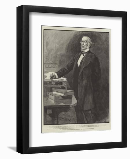 Mr Gladstone Moving the Second Reading of the Religious Disabilities Bill-Thomas Walter Wilson-Framed Giclee Print