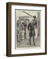 Mr Gladstone on Board Her Majesty's Yacht Alberta, on His Way to Osborne, 15 August 1892-William Heysham Overend-Framed Giclee Print