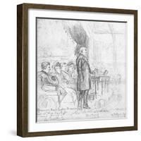 Mr Gladstone's Attitude Speaking, 1891-Charles A. Cox-Framed Giclee Print