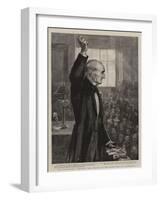 Mr Gladstone's Campaign, the Meeting in the Music Hall at Edinburgh-Sydney Prior Hall-Framed Giclee Print