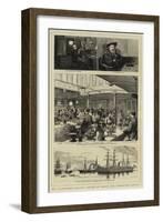 Mr Gladstone's Holiday Cruise on Board the Pembroke Castle-Charles William Wyllie-Framed Giclee Print