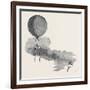 Mr. Green's Signal Balloon, Dispatches, and Parachute, for the Arctic Expedition-null-Framed Giclee Print