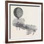 Mr. Green's Signal Balloon, Dispatches, and Parachute, for the Arctic Expedition-null-Framed Giclee Print