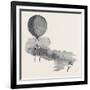 Mr. Green's Signal Balloon, Dispatches, and Parachute, for the Arctic Expedition-null-Framed Giclee Print