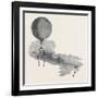 Mr. Green's Signal Balloon, Dispatches, and Parachute, for the Arctic Expedition-null-Framed Giclee Print