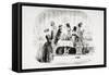 Mr. Guppy's Entertainment, Illustration from 'Bleak House' by Charles Dickens-Hablot Knight Browne-Framed Stretched Canvas