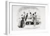 Mr. Guppy's Entertainment, Illustration from 'Bleak House' by Charles Dickens-Hablot Knight Browne-Framed Giclee Print