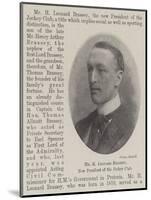 Mr H Leonard Brassey, New President of the Jockey Club-null-Mounted Giclee Print