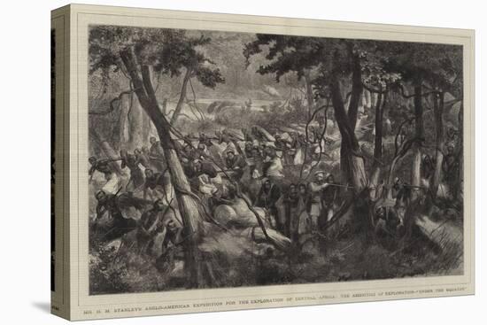 Mr H M Stanley's Anglo-American Expedition for the Exploration of Central Africa-Godefroy Durand-Stretched Canvas