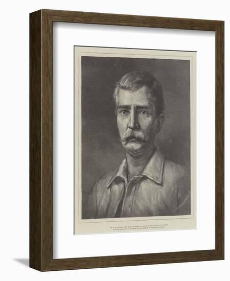 Mr H M Stanley, the First Governor of the New Free State of the Congo-Felix Stone Moscheles-Framed Giclee Print