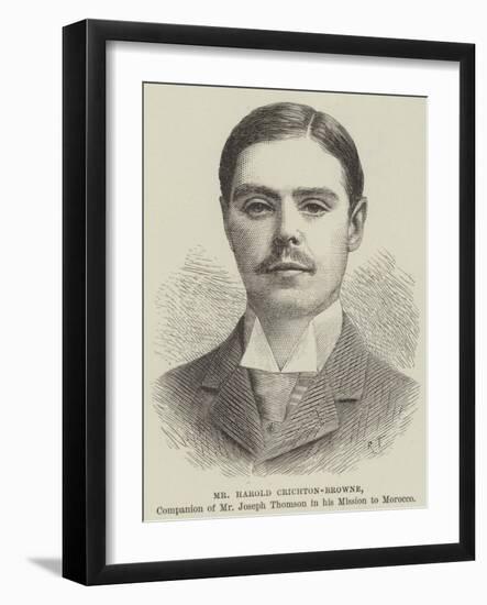 Mr Harold Crichton-Browne, Companion of Mr Joseph Thomson in His Mission to Morocco-null-Framed Giclee Print