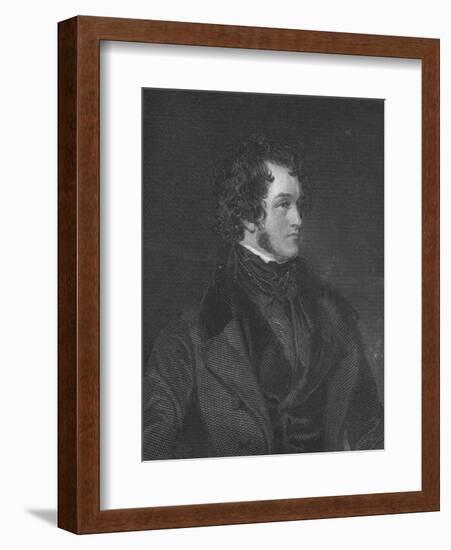 Mr. Harrison Ainsworth, c1840-WC Edwards-Framed Giclee Print