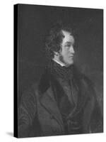 Mr. Harrison Ainsworth, c1840-WC Edwards-Stretched Canvas