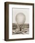 Mr. Henry Giffard's Balloon at the Tuilleries, 1878-null-Framed Art Print