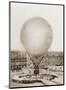 Mr. Henry Giffard's Balloon at the Tuilleries, 1878-null-Mounted Art Print