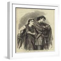 Mr Henry Irving and Miss Bateman in Macbeth at the Lyceum Theatre-null-Framed Giclee Print