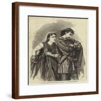 Mr Henry Irving and Miss Bateman in Macbeth at the Lyceum Theatre-null-Framed Giclee Print