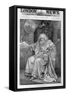 Mr Henry Irving as King Lear-Bernard Partridge-Framed Stretched Canvas