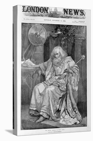 Mr Henry Irving as King Lear-Bernard Partridge-Stretched Canvas