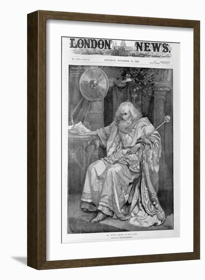 Mr Henry Irving as King Lear-Bernard Partridge-Framed Giclee Print