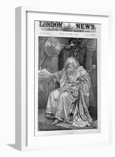 Mr Henry Irving as King Lear-Bernard Partridge-Framed Giclee Print
