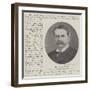 Mr Henry White, New United States Minister at Rome-null-Framed Giclee Print