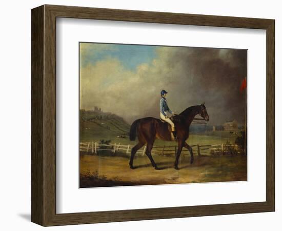 Mr. Hindley's Brown Filly 'Rosina' by 'Romulus' Ridden by the Owner on Lincoln Race Course-P. Ewbank-Framed Giclee Print
