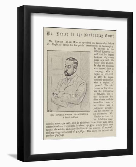 Mr Hooley in the Bankruptcy Court-null-Framed Giclee Print