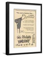 Mr. Hulot's Holiday, 1953-null-Framed Art Print