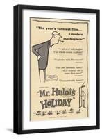 Mr. Hulot's Holiday, 1953-null-Framed Art Print