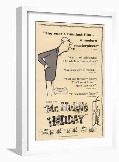 Mr. Hulot's Holiday, 1953-null-Framed Art Print